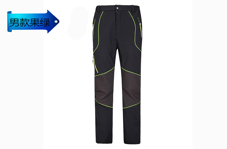 冲锋裤男加绒加厚防水防寒冬季户外宽松大码弹力小脚迷彩冲锋裤女(图25)