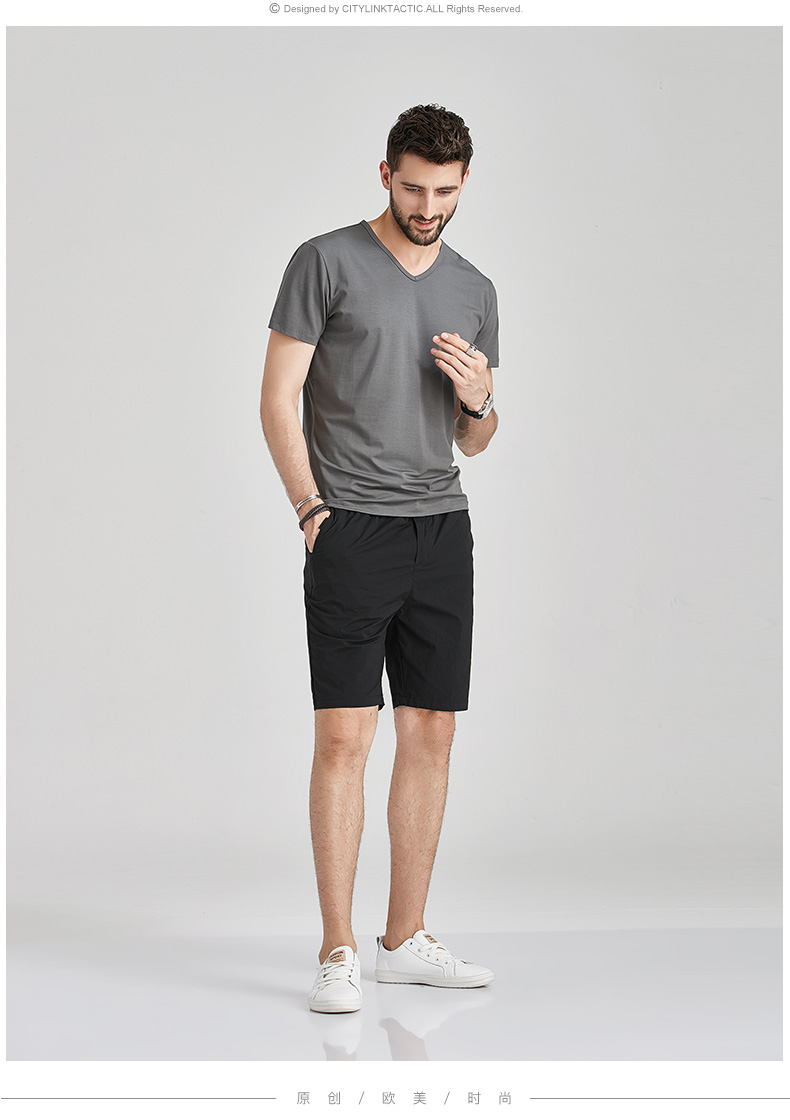 1574760008807838.jpg 莫代尔棉短袖t恤男士夏季v领衣服潮流半袖丅潮牌冰丝体恤衫(图16)