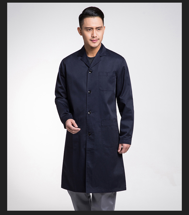 大褂工作服外套男长袖定制LOGO长款工装库房服装防尘罩衣劳保服(图16)