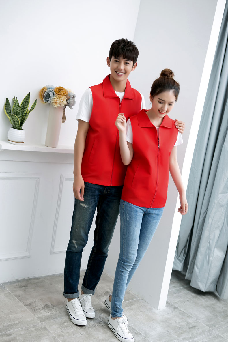 超市商场男女销售员印字工作服马甲志愿者婚庆公司马甲定制logo(图45)