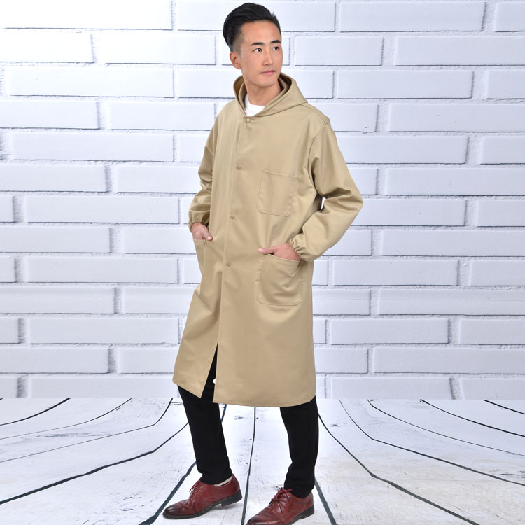 1577280598824650.jpg 灰色带帽褂长袖工作服男女定制迷彩褂防尘长款仓管工厂汽修搬运劳保服(图9)