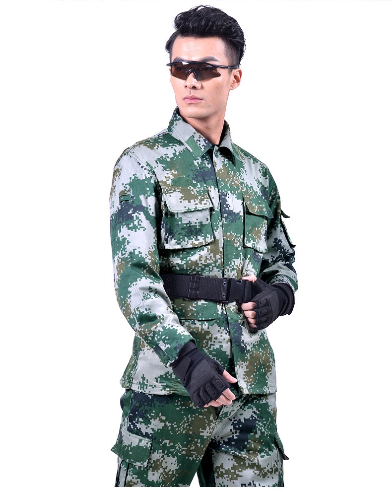 配发正品陆军夏季丛林迷彩服男女士林地荒漠数码冬迷彩作训服套装(图16)