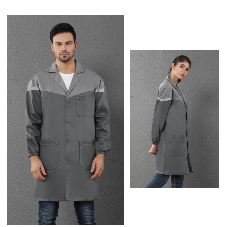 工作服男蓝大褂劳保服搬运定制罩衣仓库耐磨防尘大码长袖款定制(图19)