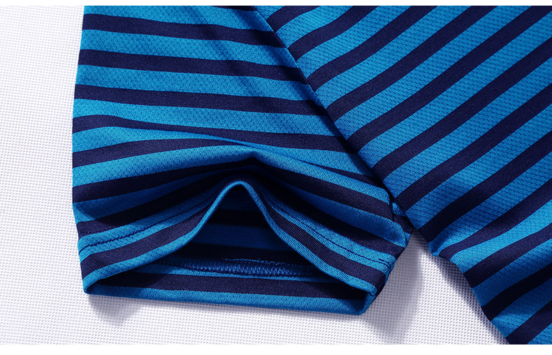 t恤男短袖V领条纹体恤新款夏季中年半袖男休闲爸爸装打底衫(图18)