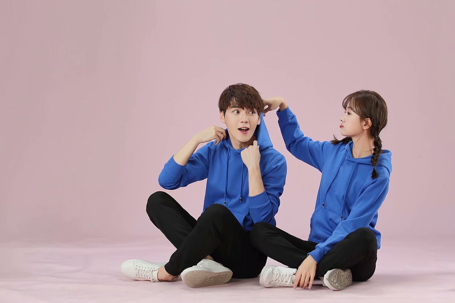 卫衣定制印字logo班服同学聚会团体工作服连帽拉链外套加绒刺绣(图27)