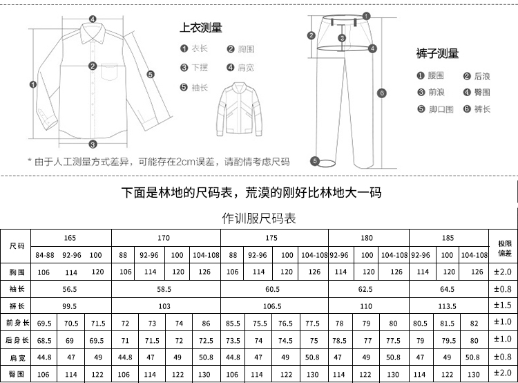 1577414678474387.jpg 正品配发军装男女作训服丛林迷彩服荒漠迷彩套装夏冬季林地迷彩服(图12)