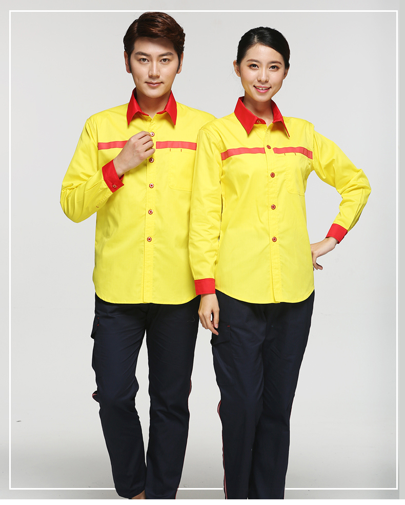 1573917324634876.jpg 加油站工作服夏装中石化加气站油站半袖防静电工作服男女套装(图2)