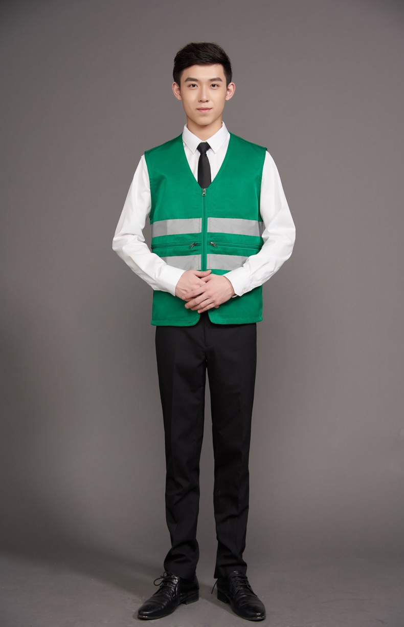 工作服马甲定制印LOGO建筑工程施工反光条安全背心外卖送餐员制服(图25)