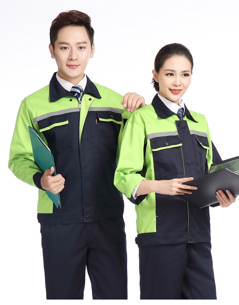 长袖工作服套装男耐磨春秋冬厂服上衣定制汽修机电工装劳动劳保服(图30)