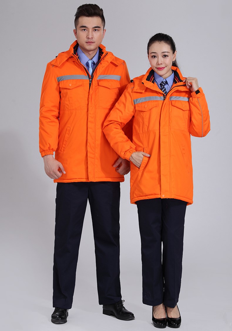 冬季工作服棉服男 加厚工作服棉衣工程汽修劳保服棉袄环卫棉大衣(图18)