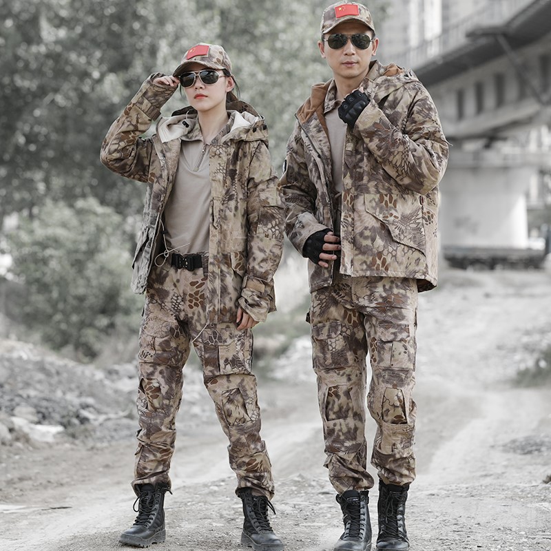 1577175702650852.jpg 冬季荒漠蟒纹迷彩服军装套装男户外特种兵作训服加绒防风战术外套(图7)