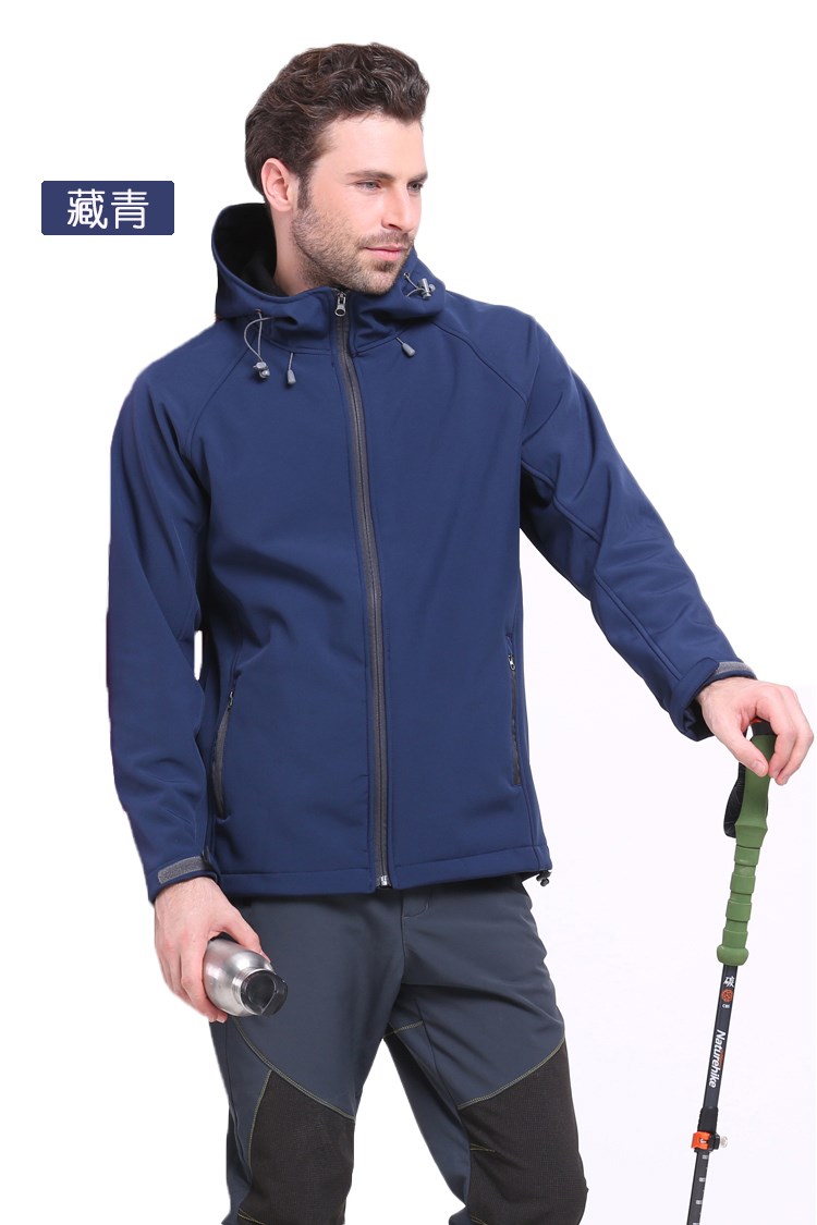 软壳户外单层冲锋衣定制秋冬保暖抓绒运动防风防水外套定做印logo(图8)