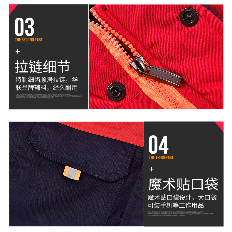 工作服棉衣男女冬季加厚棉服套装车间保暖防寒劳保棉袄冬装定制(图30)