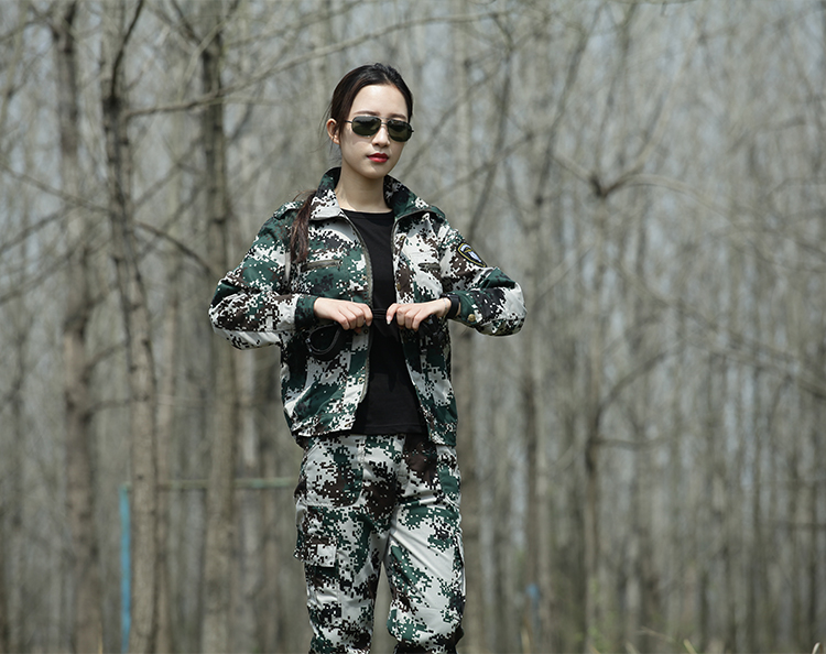 荒漠丛林迷彩服套装男特种兵学生薄款耐磨军训服军装女劳保工作服(图10)