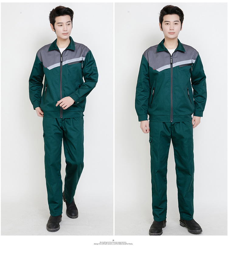 长袖劳保工装工作服套装 拼肩长袖(图16)