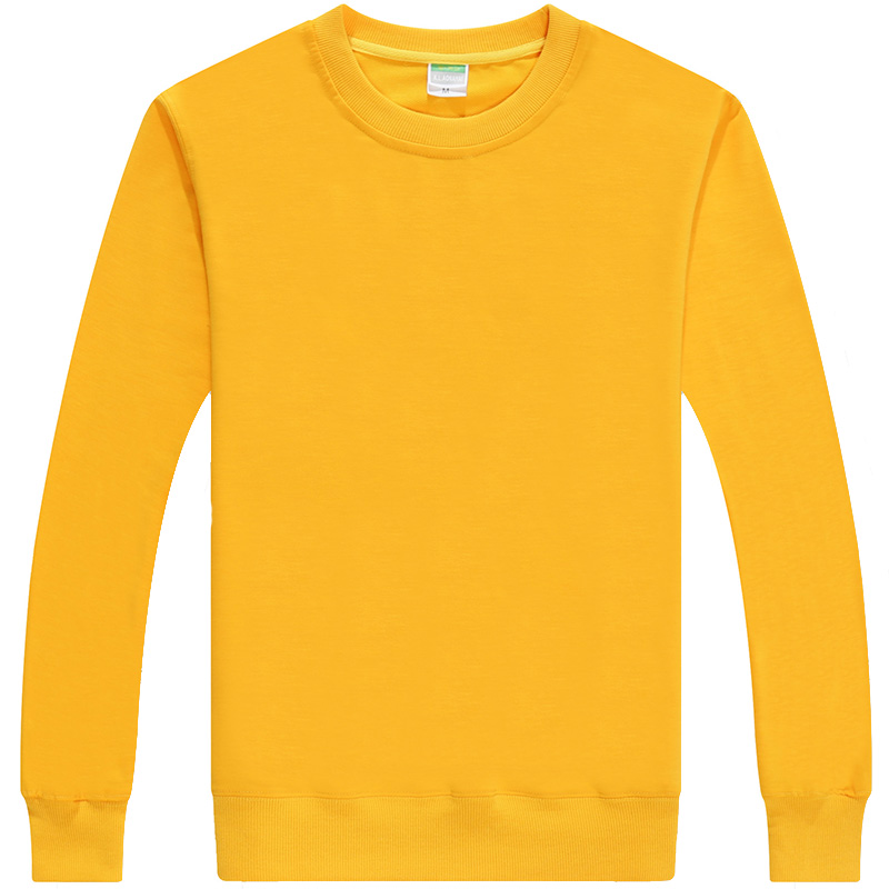 亲子活动团体纯色圆领广告衫长袖 定制学生班服卫衣 2019新款(图17)