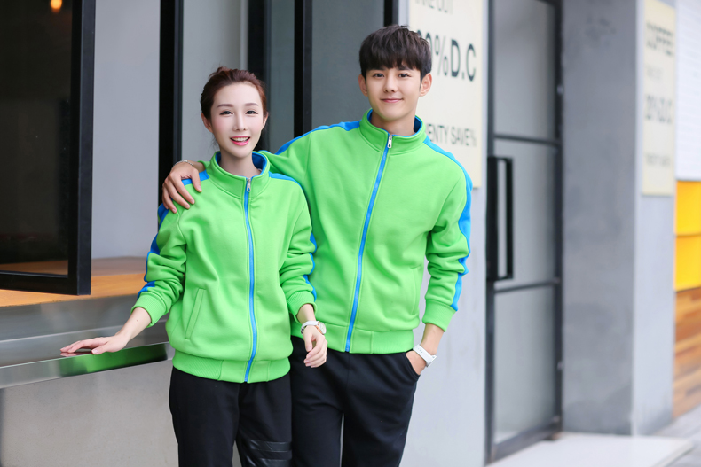 秋冬装快餐火锅店服务员工作服长袖卫衣定制超市工装加厚外套印字(图44)