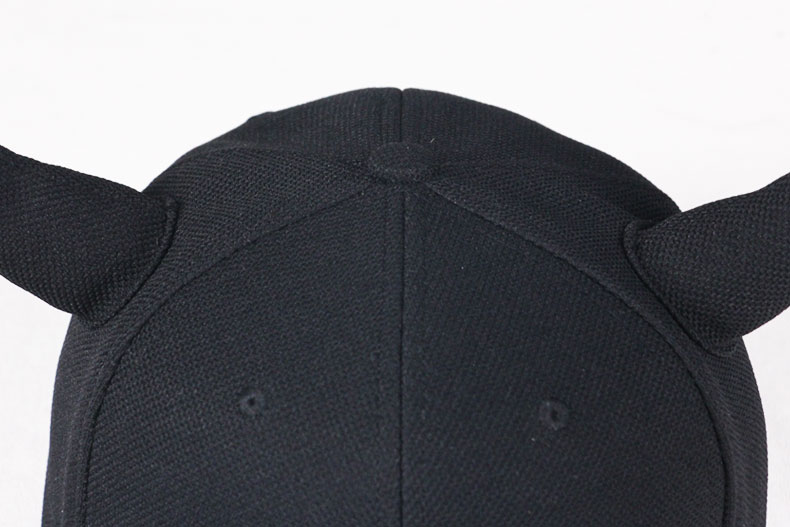 TOPCUL定制黑牛角刺绣印LOGO嘻哈帽男女帽子平沿帽街舞帽棒球帽子(图9)