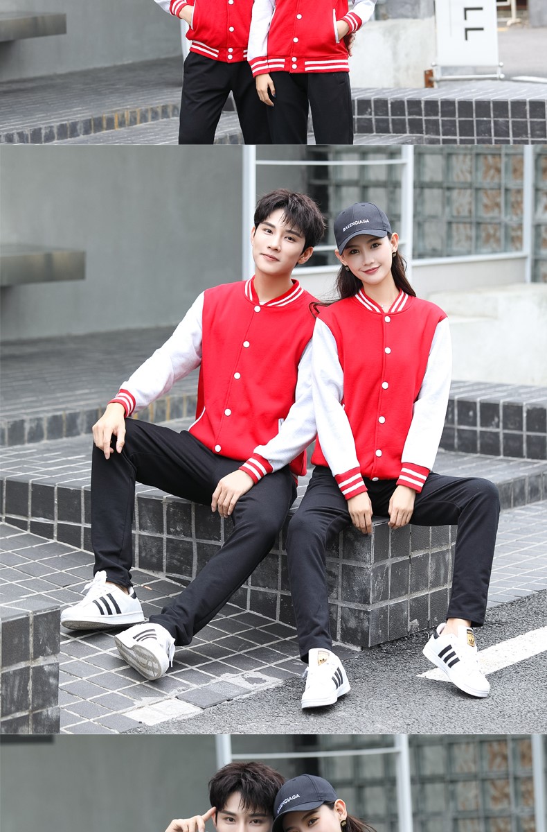 长袖立领卫衣定制酒店服务员工作服秋冬装加厚印logo超市卖场制服(图10)