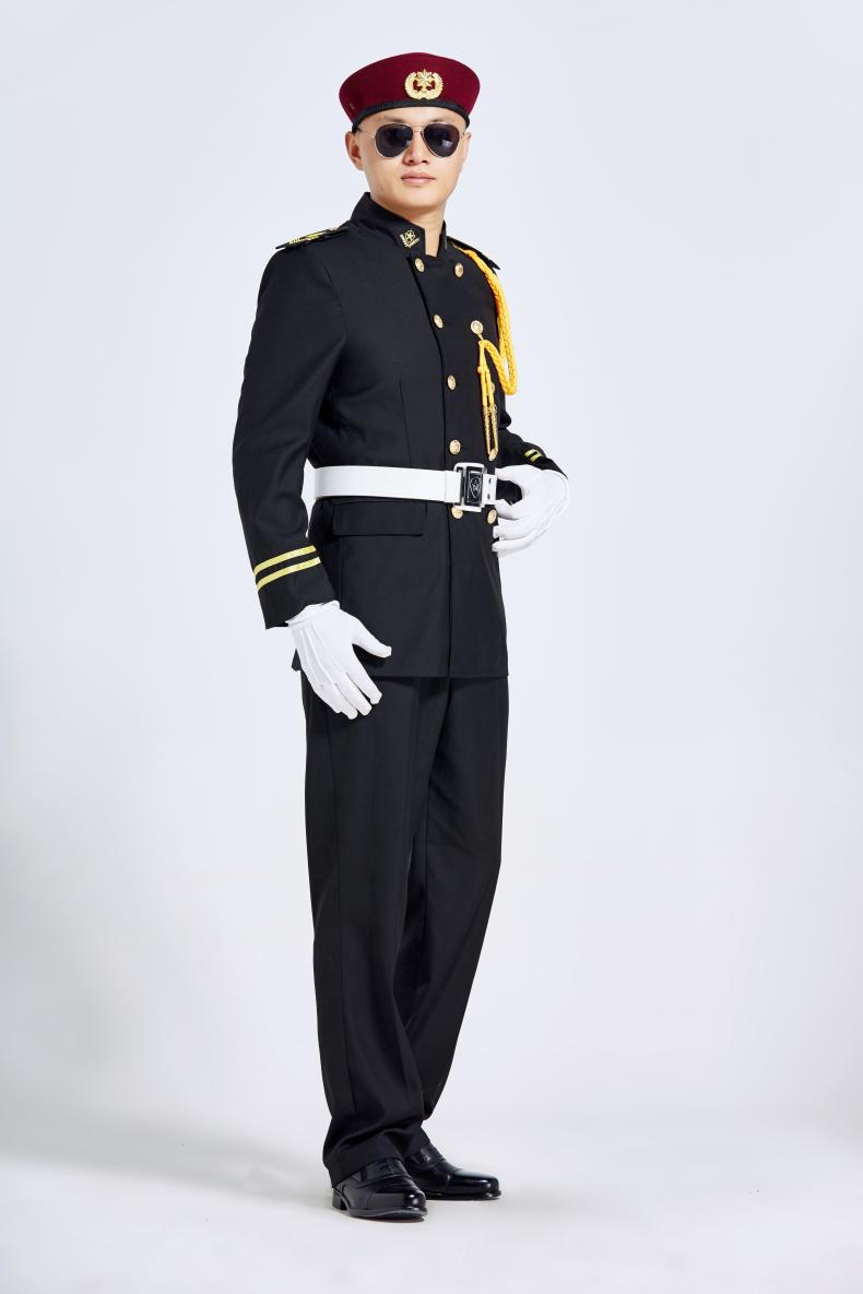 1577107085220548.jpg 新款春秋立领保安服形象岗礼宾服物业售楼部房产制服工作服套装男(图15)