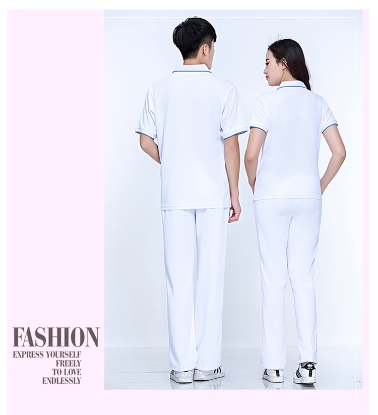 夏季情侣运动短袖t恤男女速干透气POLO衫团体定制logo工作服上衣(图24)