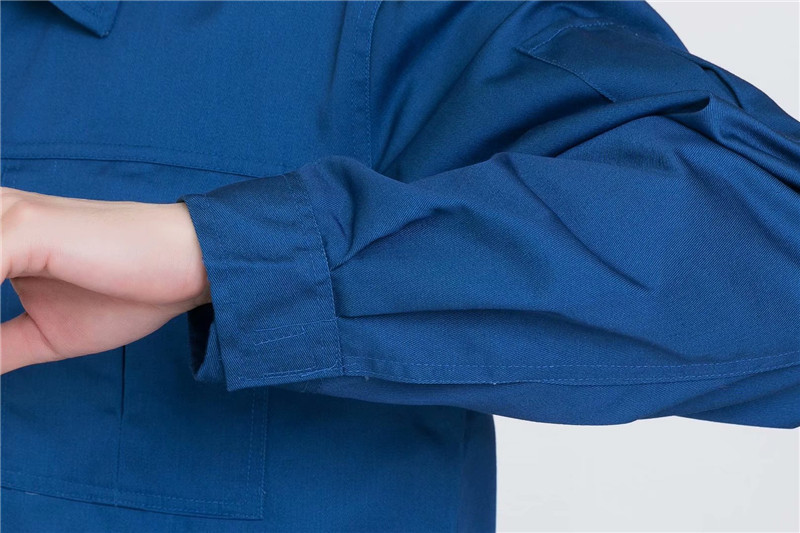 长袖工作服套装男定制印字团购春秋工装车间厂服耐磨汽修服劳(图8)