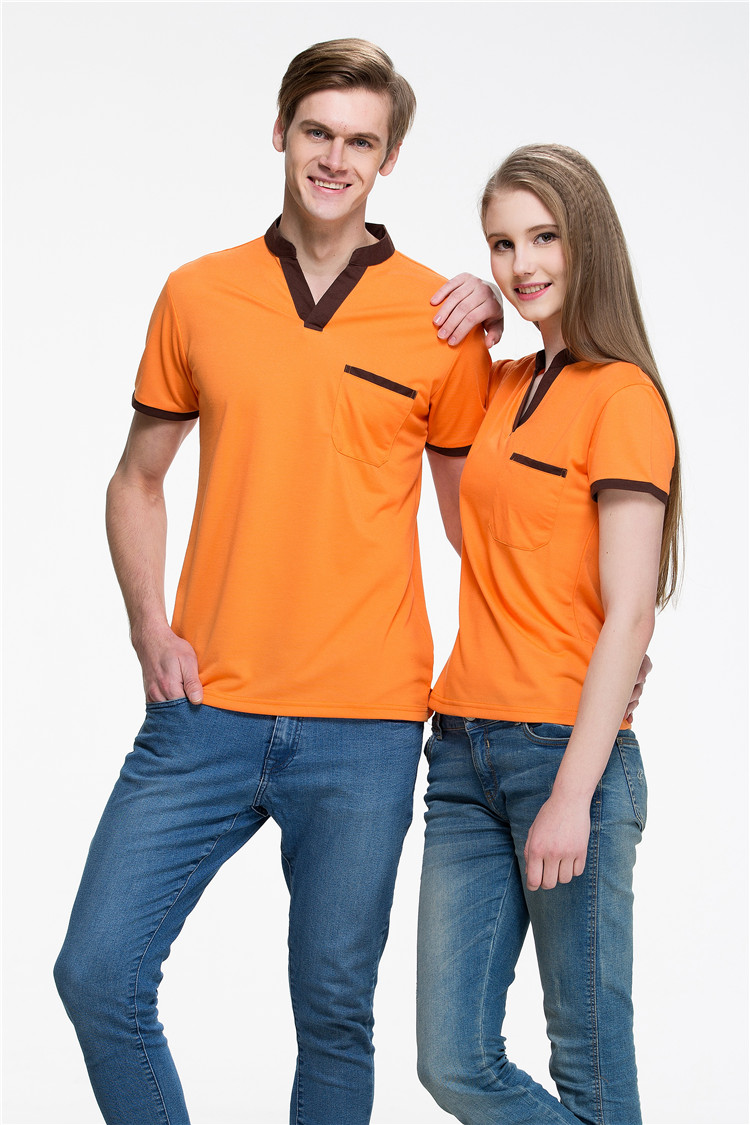 翻领工作服定做POLO衫定制短袖t恤文化广告衫DIY企业团体服印logo(图7)