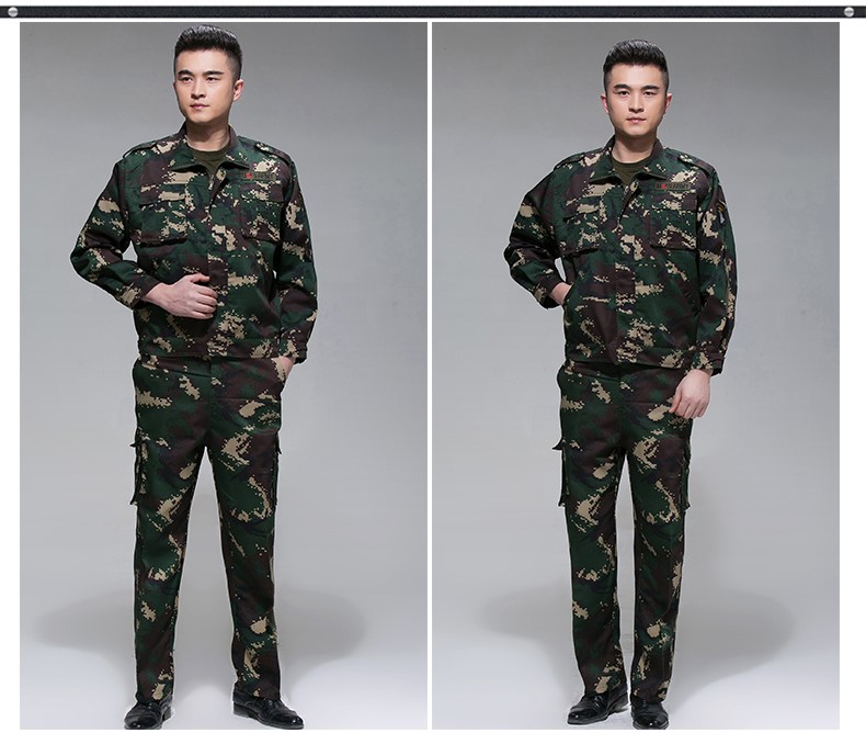 迷彩服套装男夏季户外作训服学生军训服军装工作服军迷服装(图6)