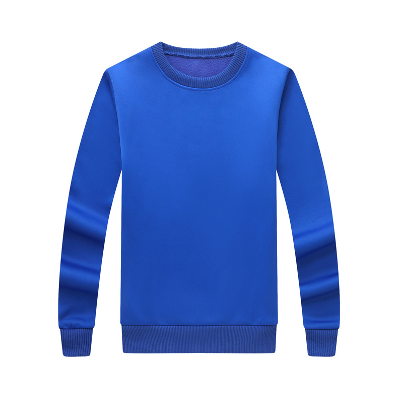 纯棉圆领卫衣工作服定制logo加厚企业文化衫定做无帽广告团体服装(图26)