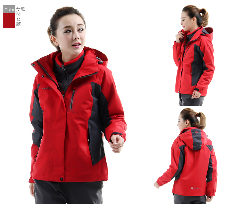 1574327458533279.jpg 秋冬大红色冲锋衣男女大码定制牛栏山汽车4s店工作服印字刺绣logo(图30)