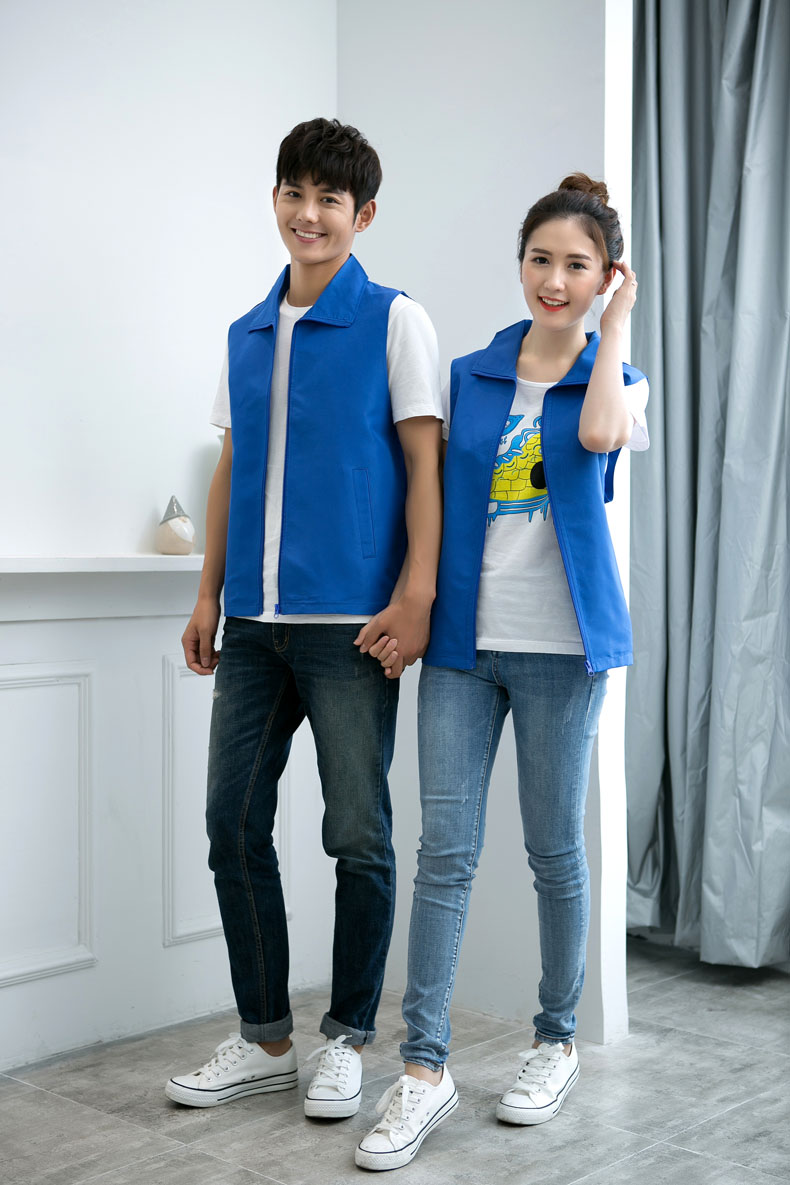 超市商场男女销售员印字工作服马甲志愿者婚庆公司马甲定制logo(图28)