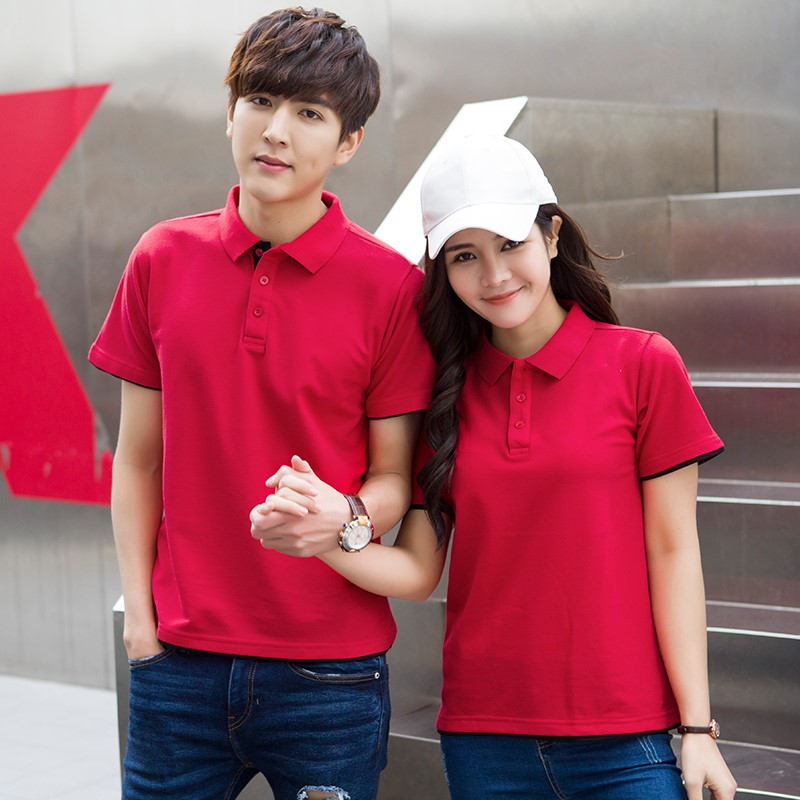 polo衫定制t恤短袖工作服印字Logo文化广告衫定做工衣团体服刺绣(图2)