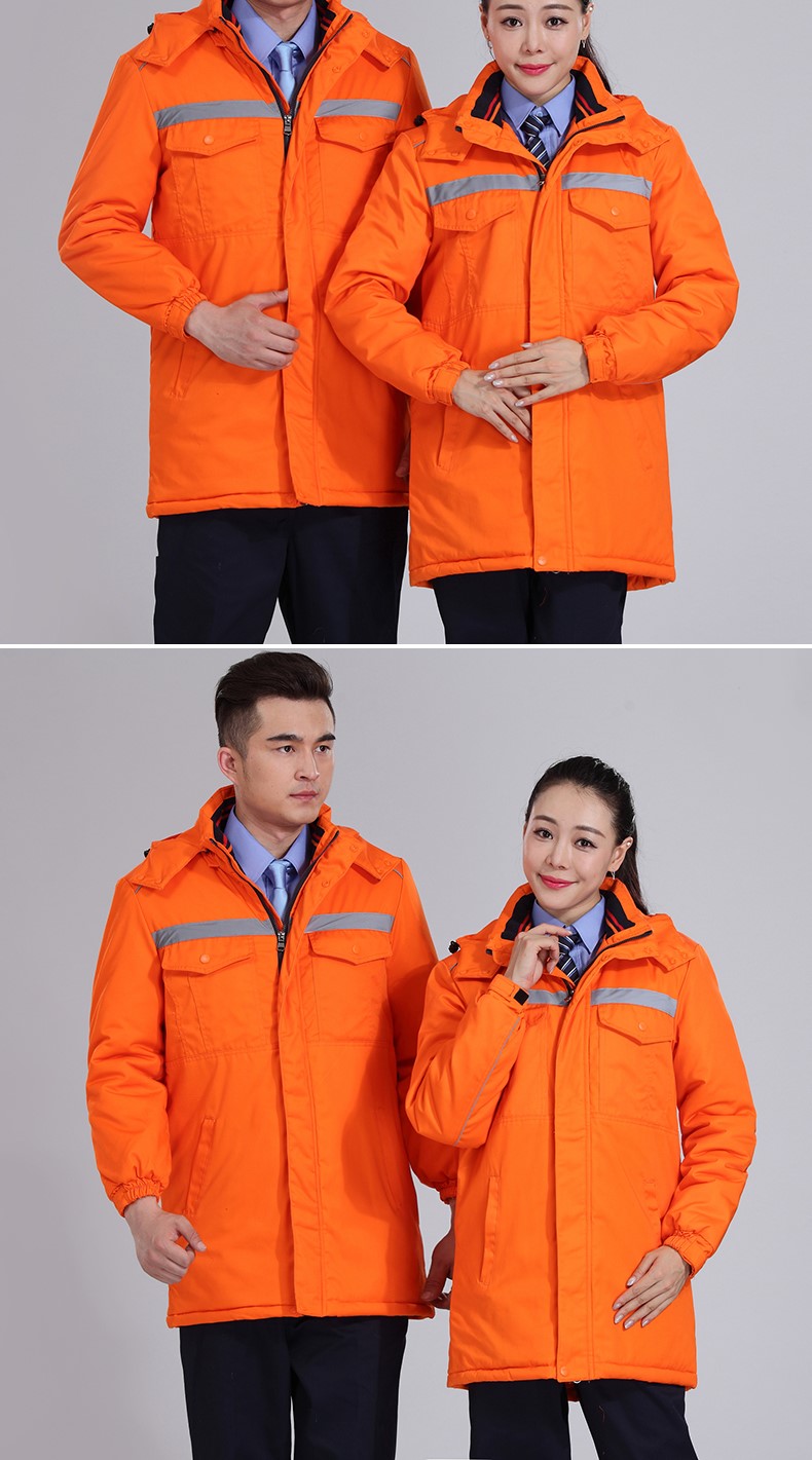 冬季工作服棉服男 加厚工作服棉衣工程汽修劳保服棉袄环卫棉大衣(图17)