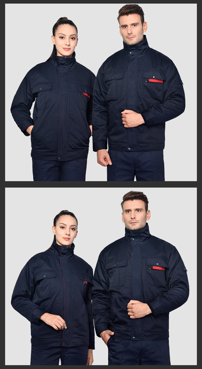 工作服棉衣男冬季加厚耐磨保暖防寒服劳保棉袄工厂车间可拆卸冬装(图12)