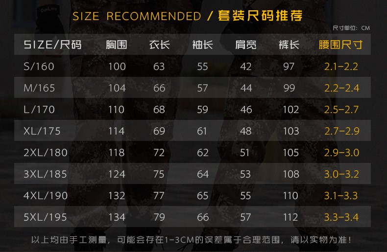 秋冬季军训服荒漠迷彩服套装男女特种兵耐磨工作服正品军装作训服(图10)