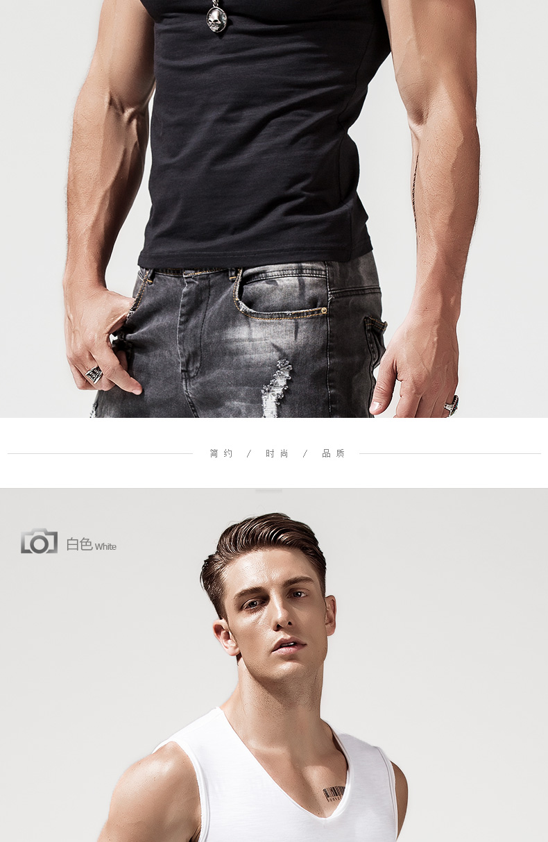 1575165625109597.jpg 宽肩背心男修身型V领棉打底汗青年运动跨栏紧身无袖T恤男夏季潮流(图8)