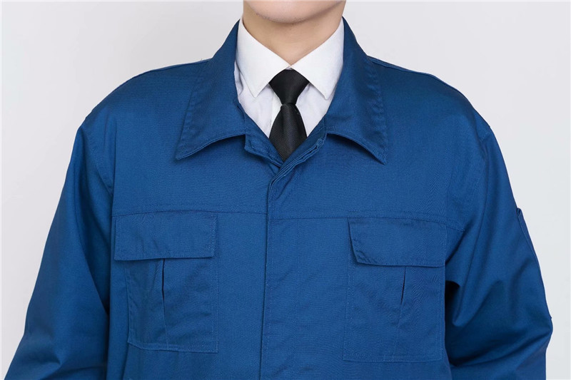 长袖工作服套装男定制印字团购春秋工装车间厂服耐磨汽修服劳(图12)