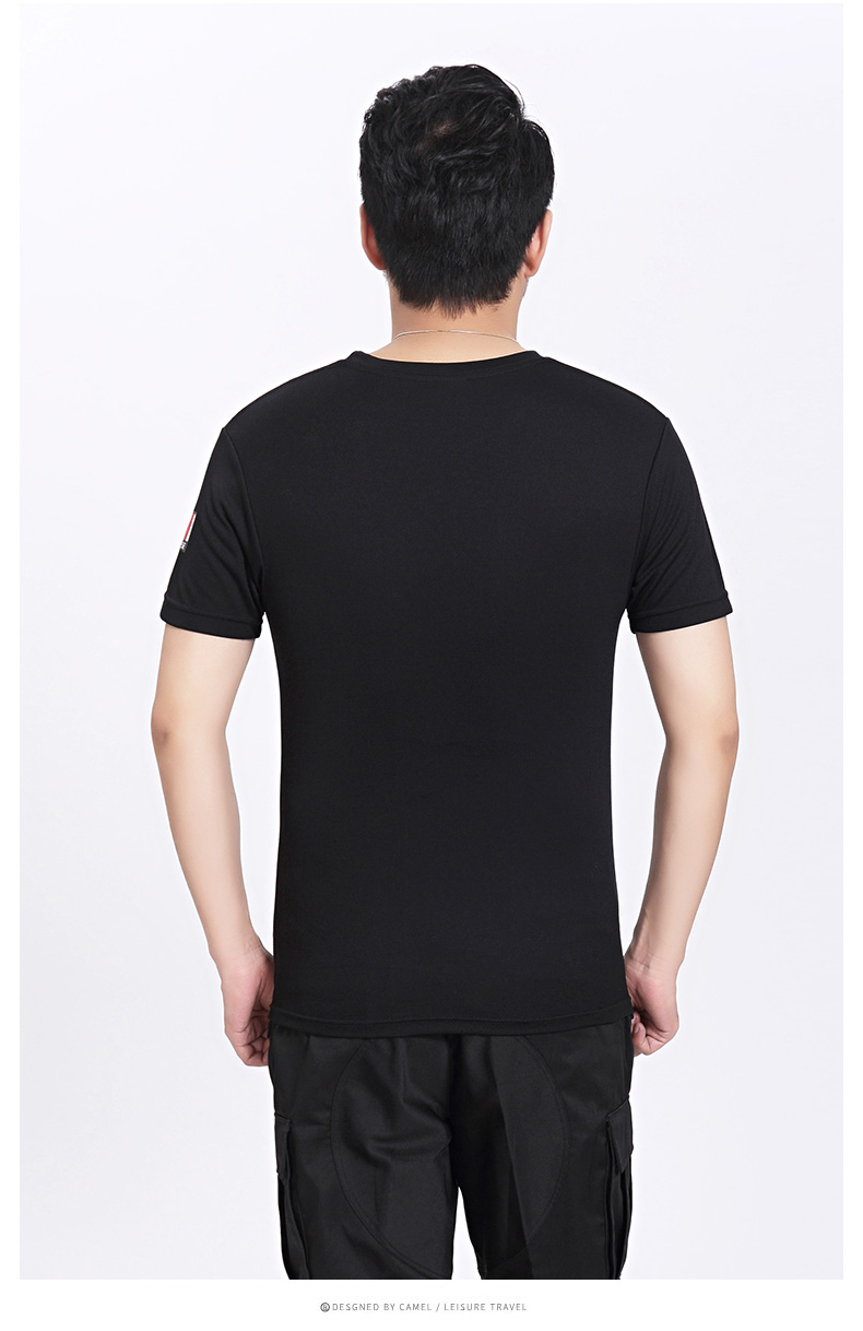 1577423600480175.jpg 保安服短袖T恤黑色作训服夏季工作服上衣定制(图4)