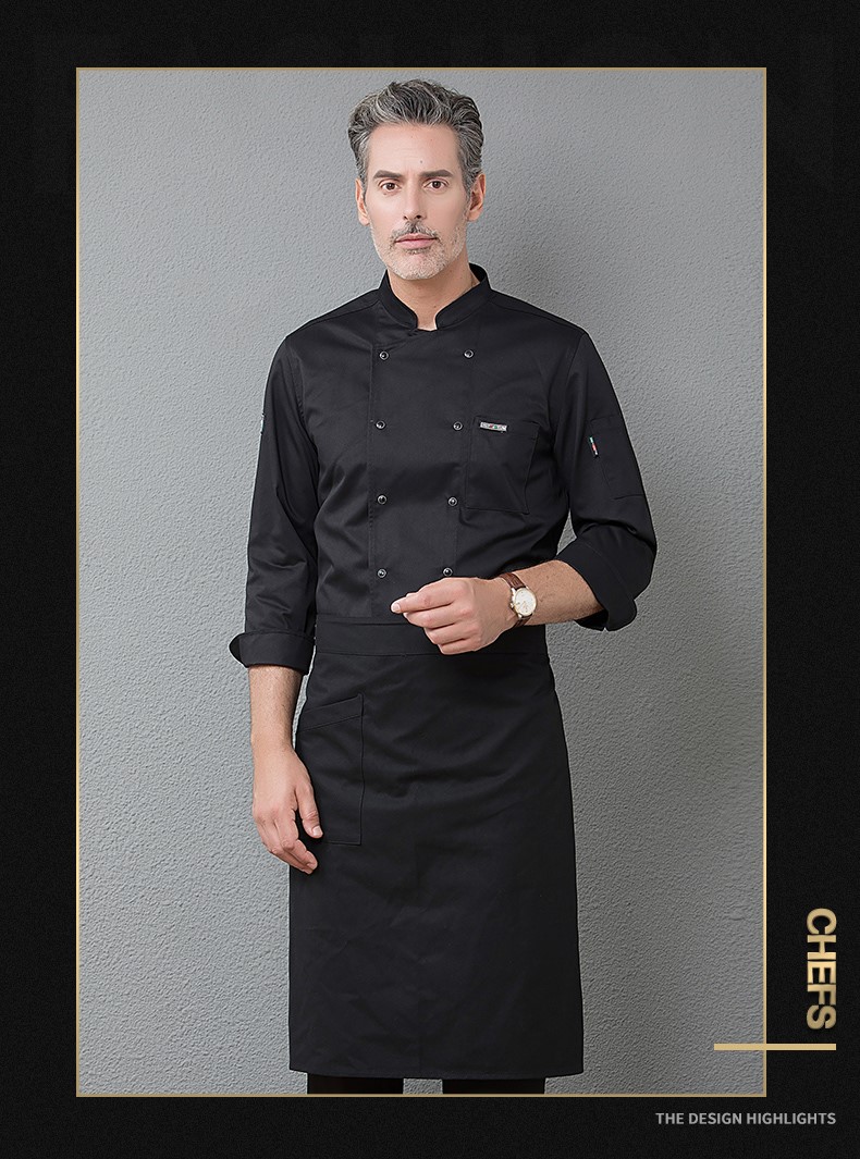 厨师工作服男长袖定制logo印字秋冬厨师服加肥加大xxxxxl超大大码(图16)