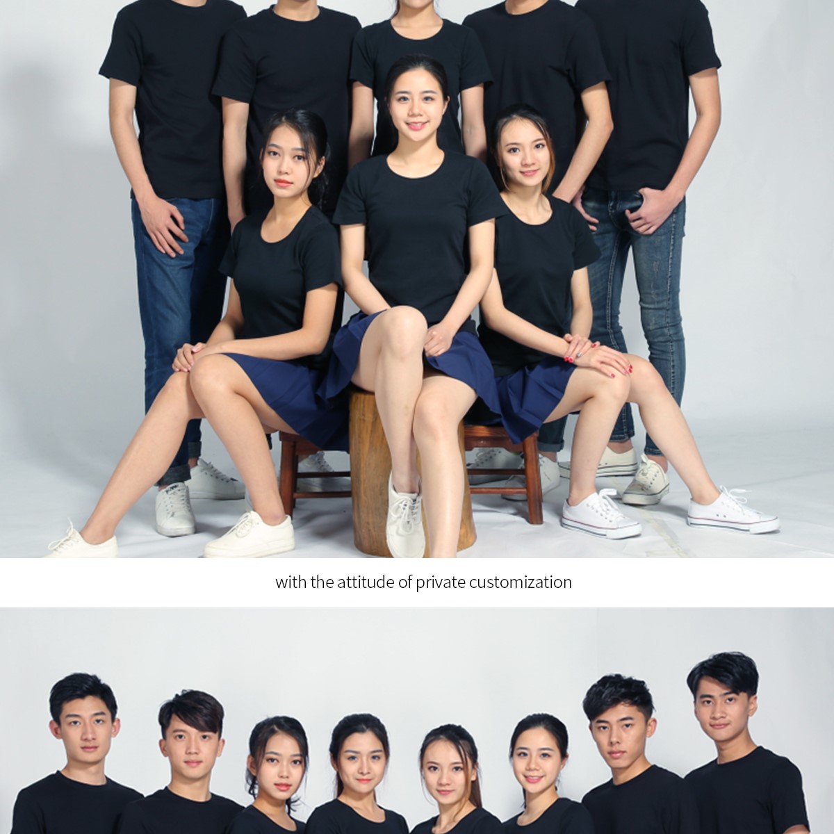 定制t恤工作服文化广告衫印字logo定做短袖班服diy图同学聚会衣服(图34)