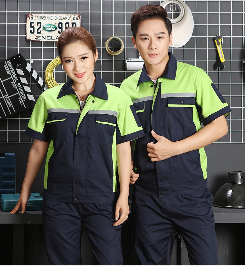 长袖工作服套装男耐磨春秋冬厂服上衣定制汽修机电工装劳动劳保服(图34)