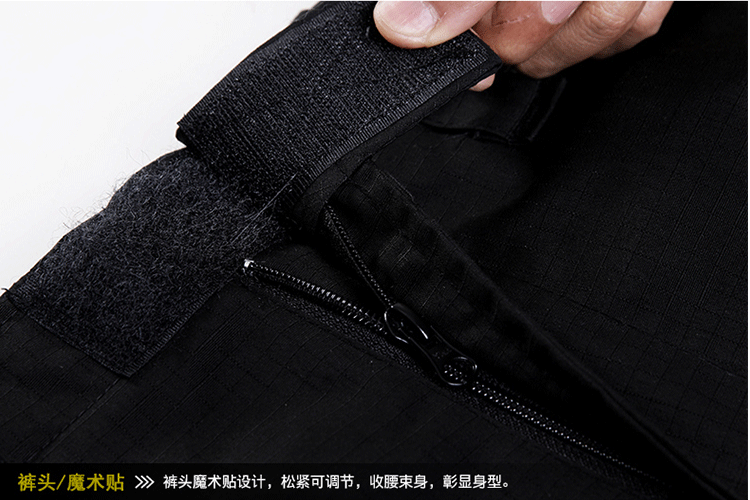 1577437000783586.png 黑色短袖蛙服套装特种兵作训服夏装户外军迷真人CS训练作战服(图18)