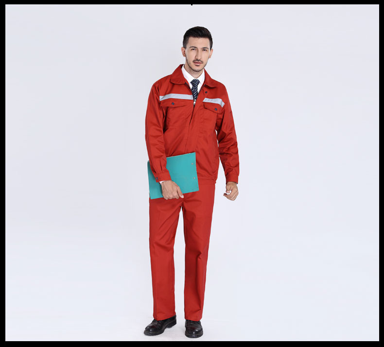 园林绿化工作服套装男士春秋反光条环卫服工程服定制反光条劳保服(图10)