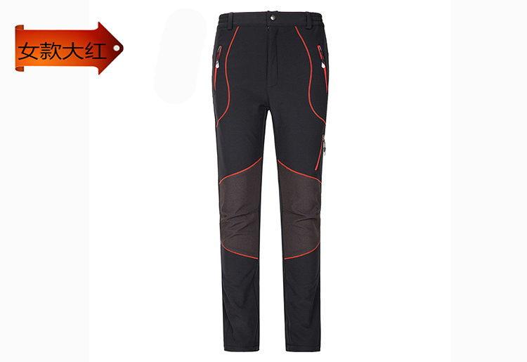 冲锋裤男加绒加厚防水防寒冬季户外宽松大码弹力小脚迷彩冲锋裤女(图29)