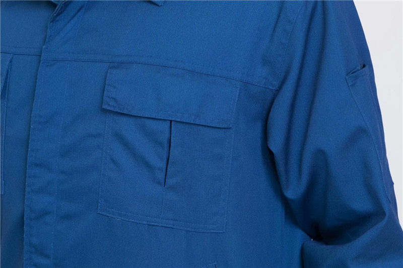 长袖工作服套装男定制印字团购春秋工装车间厂服耐磨汽修服劳(图11)