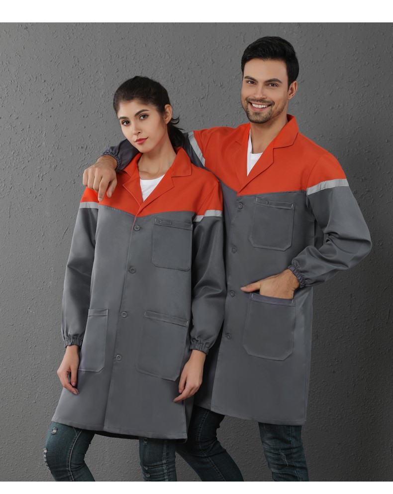 工作服男蓝大褂劳保服搬运定制罩衣仓库耐磨防尘大码长袖款定制(图13)