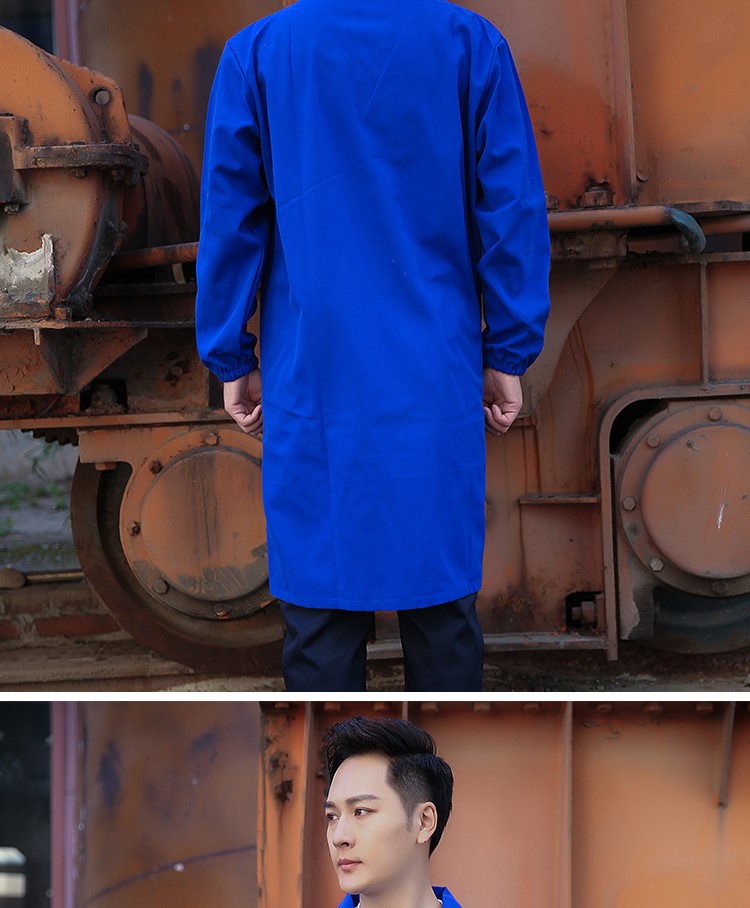 工作服大褂男女春秋长款搬运仓库劳保服蓝大褂上衣企业定制印绣字(图14)