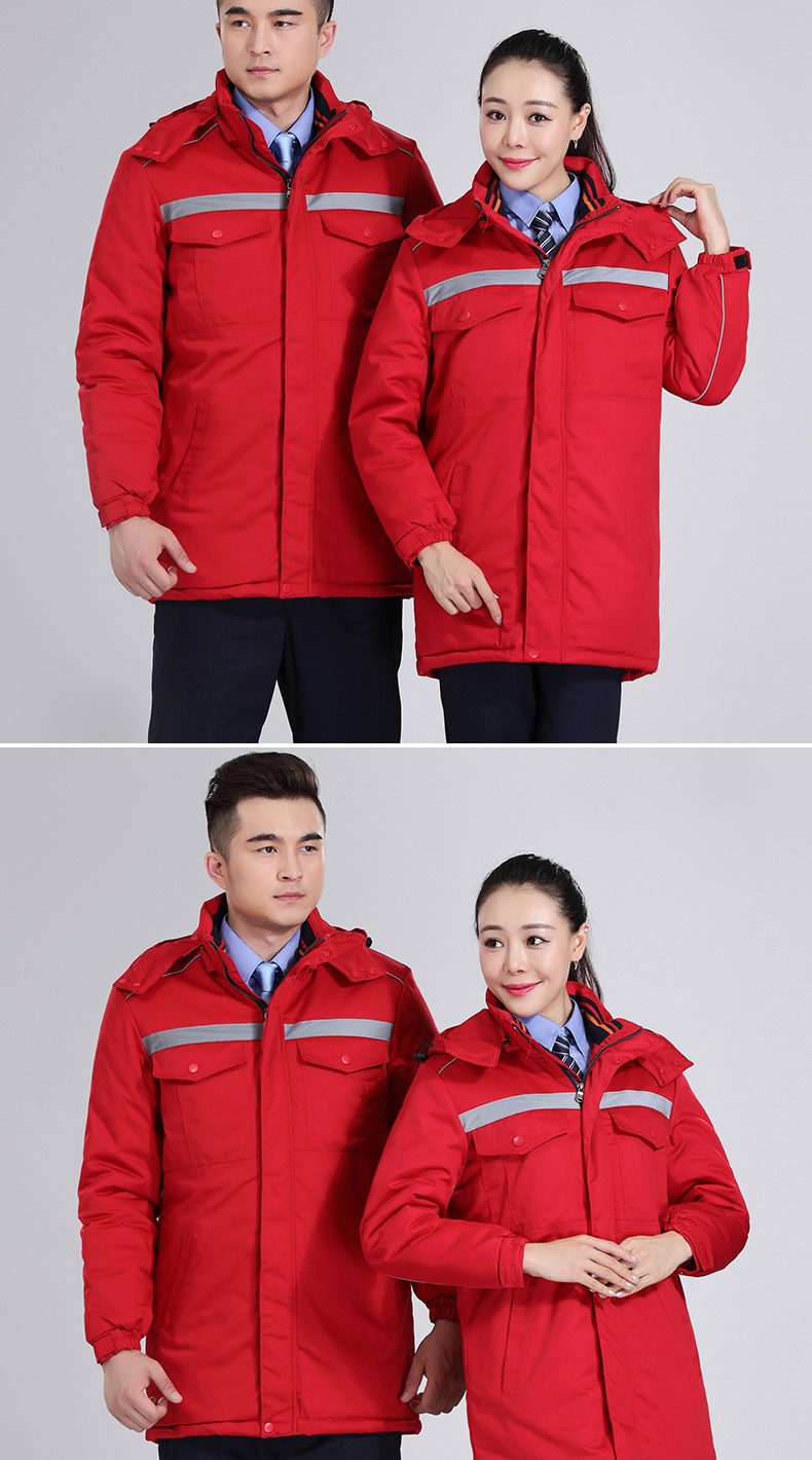 冬季工作服棉服男 加厚工作服棉衣工程汽修劳保服棉袄环卫棉大衣(图15)