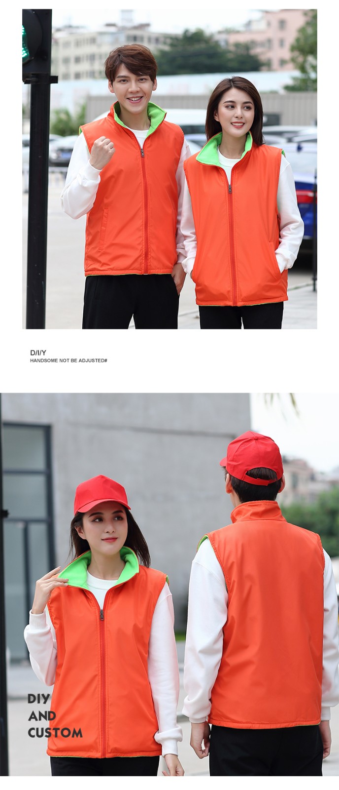 义工志愿者马甲定制印logo公益活动工作服男女宣传广告双面马甲(图12)