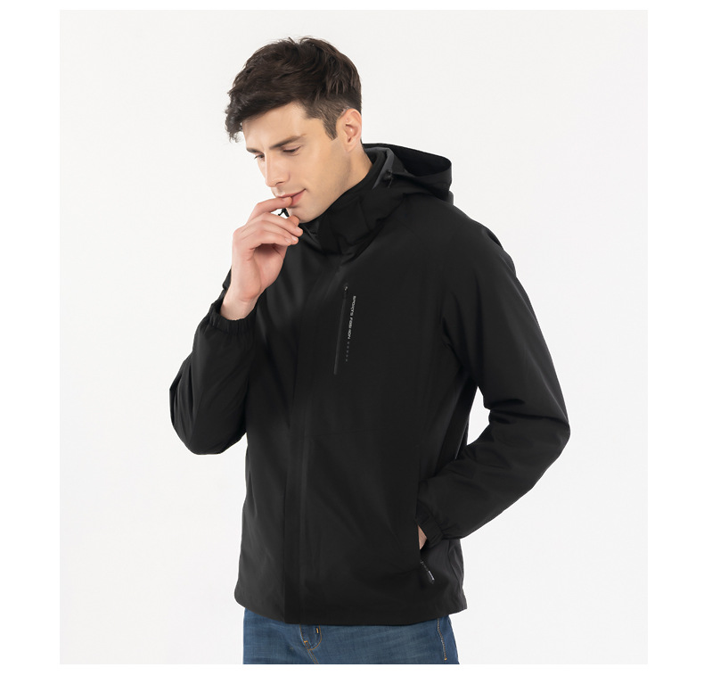 秋冬爆款情侣三合一冲锋衣男防风防水两件套户外服女团购定制印标(图17)